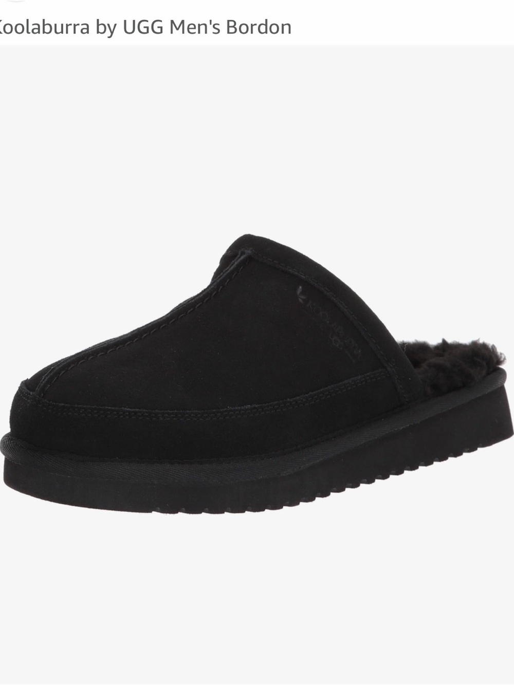Koolaburra Black Shearling Slip-On Clog